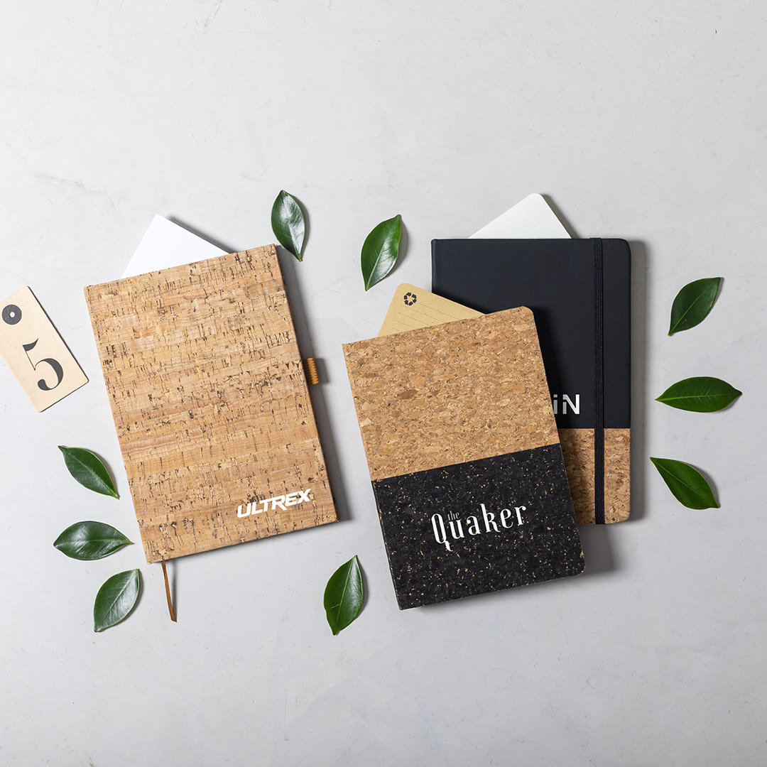 Bloc de notas personalizado Coquel nature en corcho con soporte bolígrafo - Oficina - Regalo Promocional Personalizado - imagen 4
