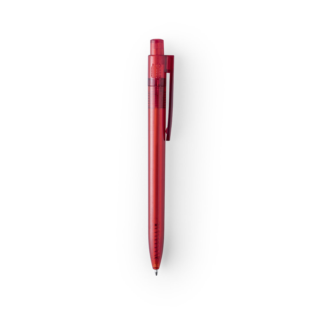 Bolígrafo nature personalizado Hispar de RPET translúcido para tampografía - Oficina - Regalo Promocional Personalizado - imagen 3