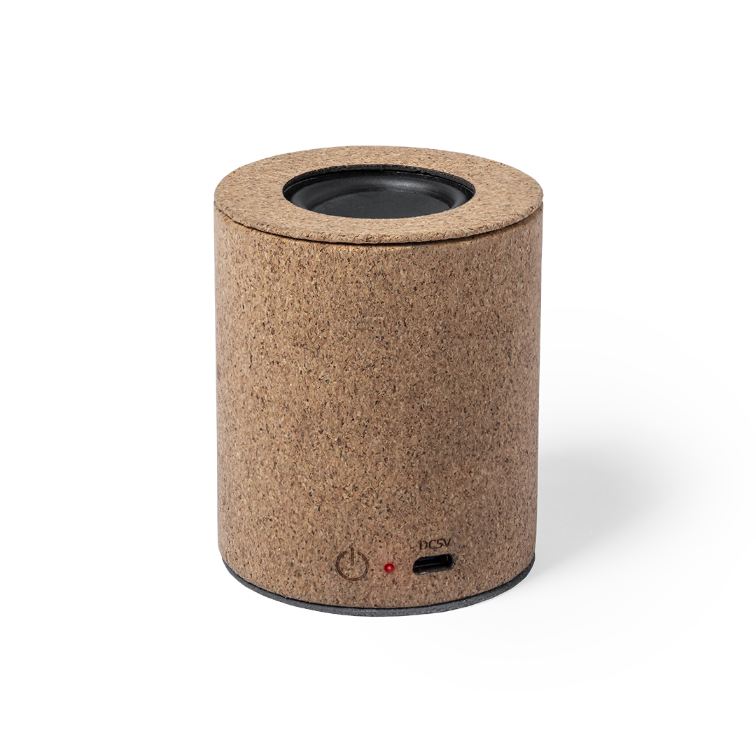 Altavoz Yuxter corcho natural con base terciopelo - Tecnología - Regalo Promocional Personalizado - vista alternativa