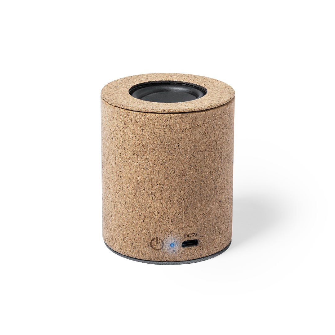 Altavoz Yuxter corcho natural con base terciopelo - Tecnología - Regalo Promocional Personalizado