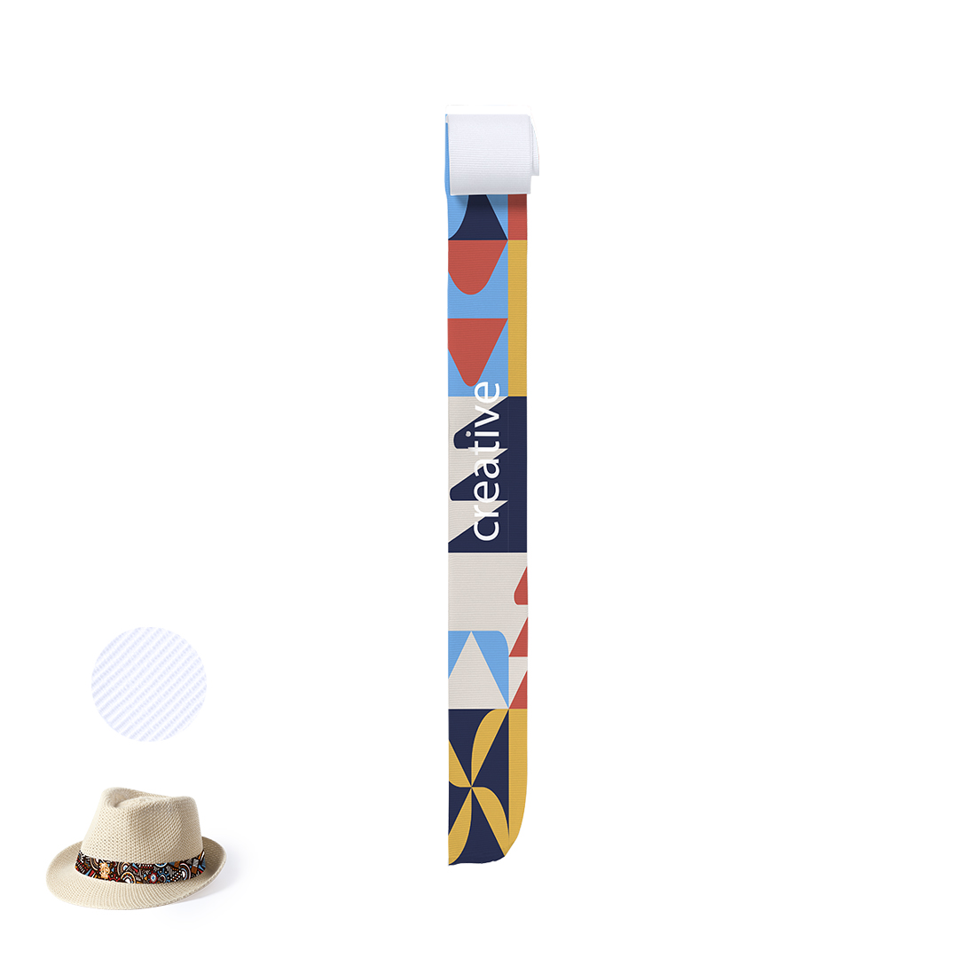 Cinta sombrero personalizada Hico Sublimation de poliéster 67x3,7cm sublimación - Gorras y sombreros - Regalo Promocional Personalizado