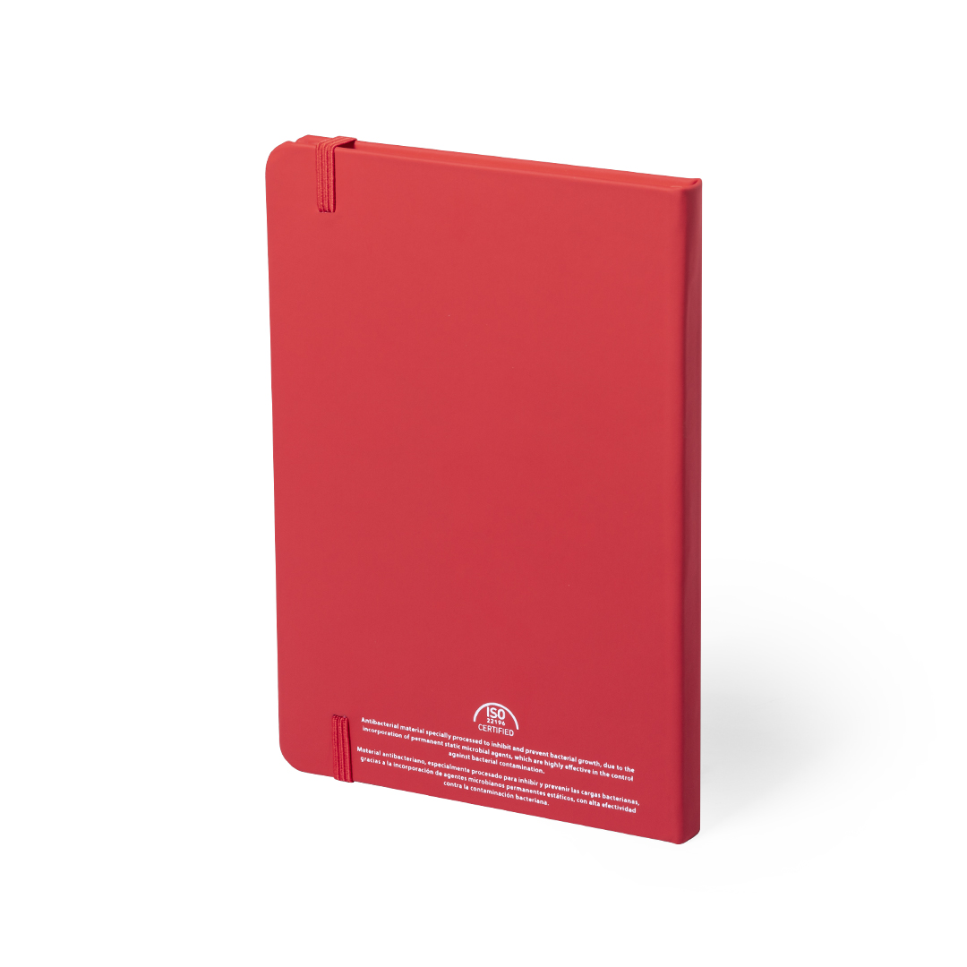 Bloc de notas personalizado Antibacteriano Kioto A5 en polipiel con tratamiento ISO 22196 - Oficina - Regalo Promocional Personalizado - vista alternativa