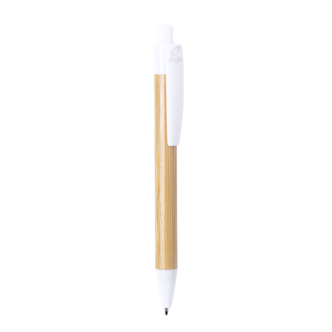 Bolígrafo nature personalizado Heloix de bambú con PLA compostable - Oficina - Regalo Promocional Personalizado