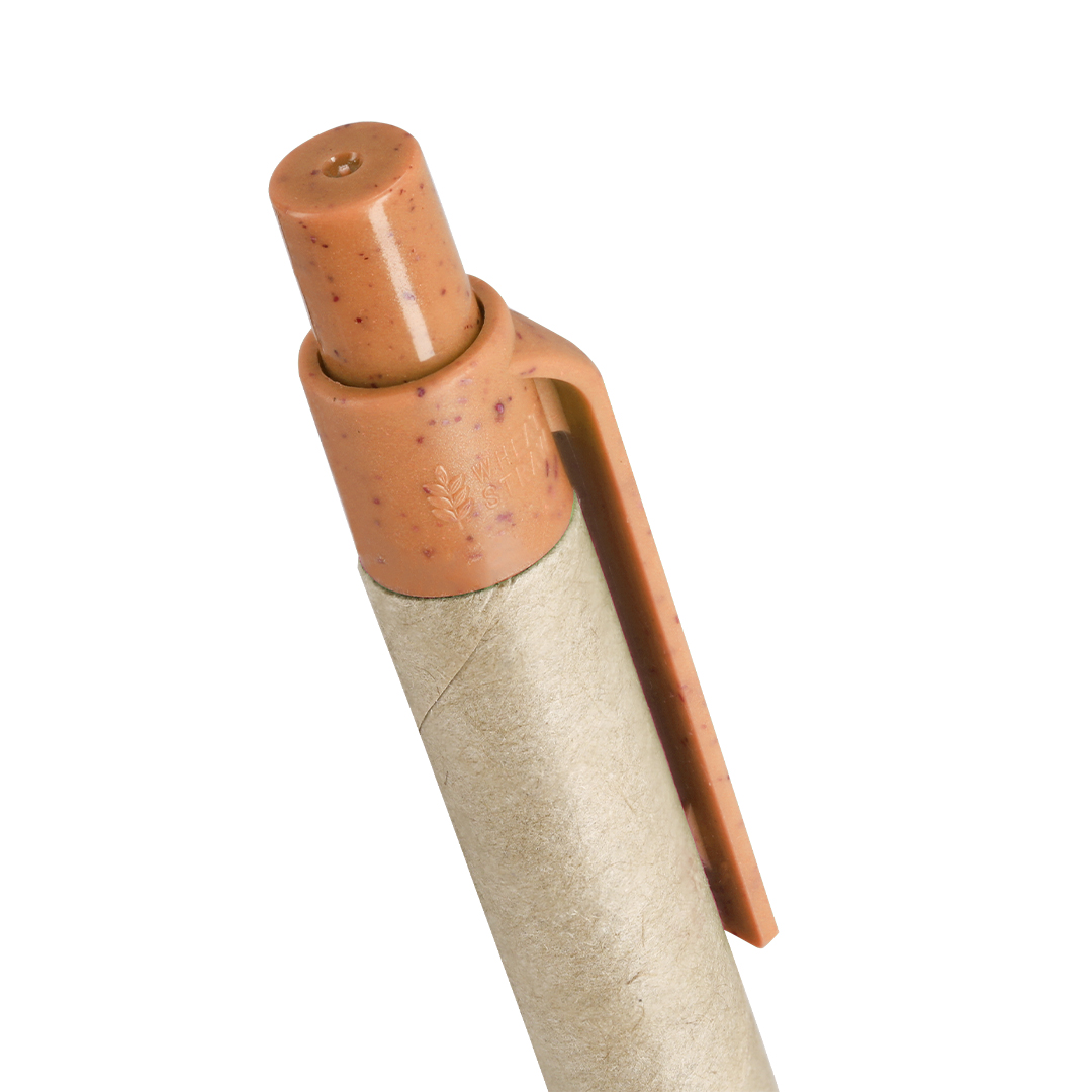 Bolígrafo nature personalizado Desok de cartón reciclado con caña de trigo - Oficina - Regalo Promocional Personalizado - imagen 4