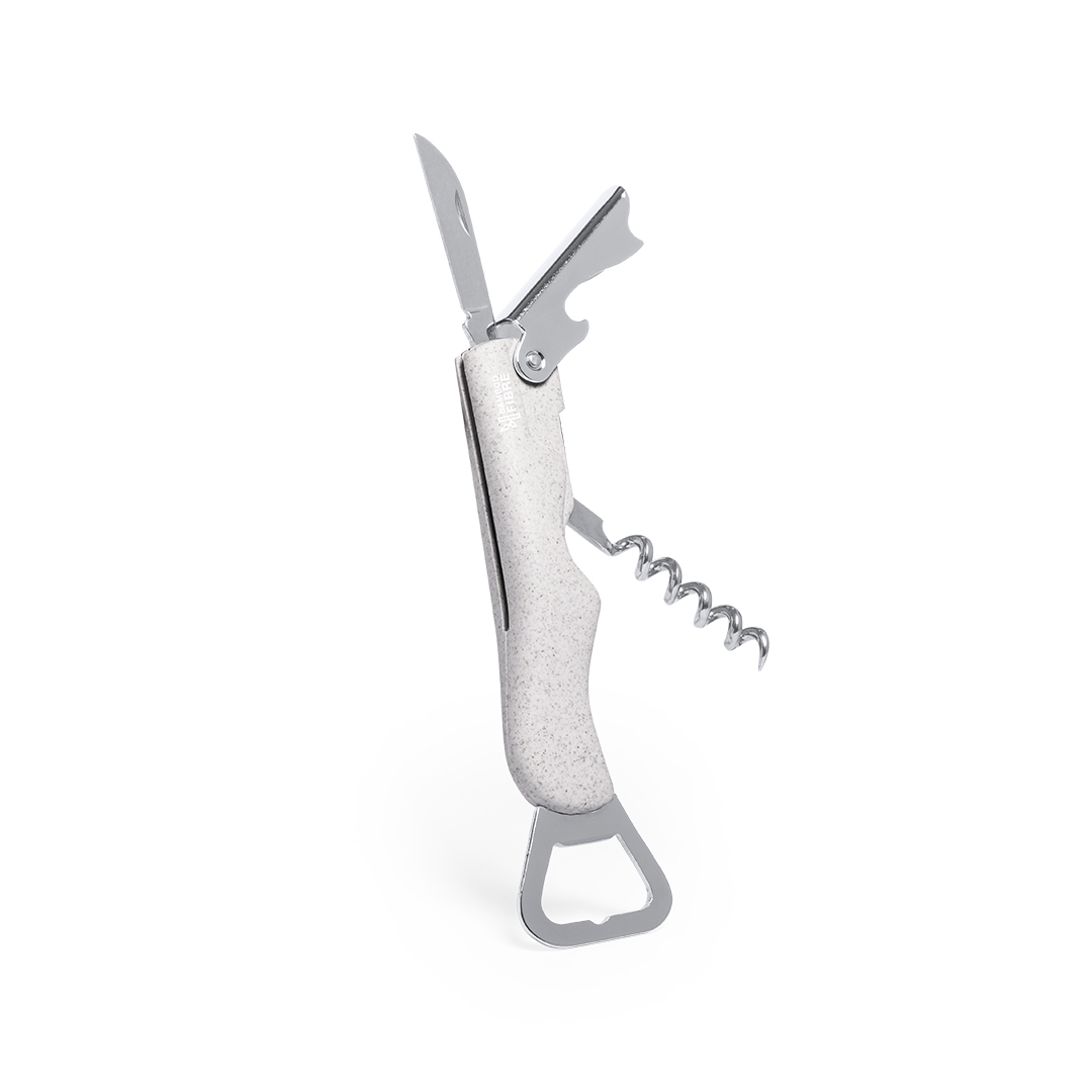 Sacacorchos abridor personalizado Lavip de fibra de bambú y ABS