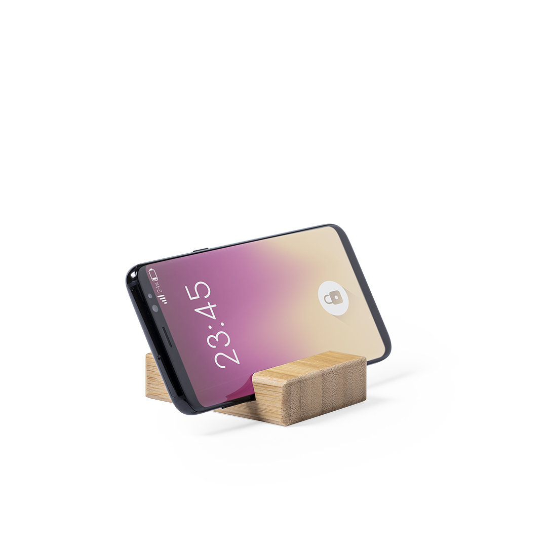 Soporte personalizado Delim de bambú lacado para dispositivos móviles - Tecnología - Regalo Promocional Personalizado - imagen 3
