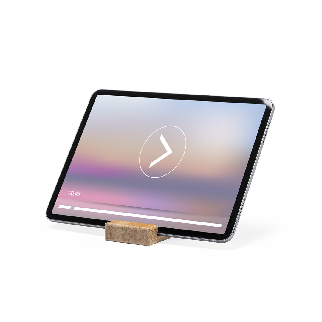 Soporte personalizado Delim de bambú lacado para dispositivos móviles - Tecnología - Regalo Promocional Personalizado - imagen 4