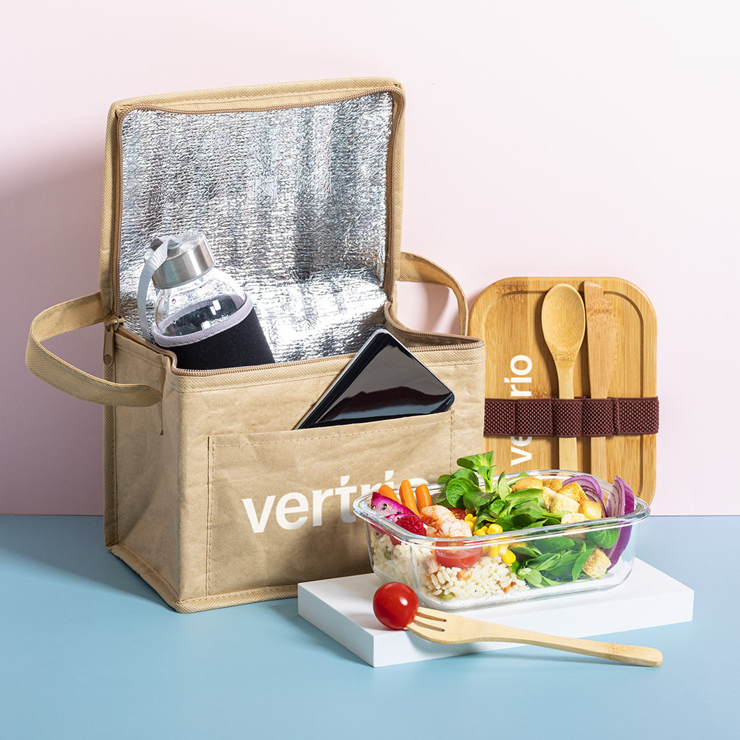 Fiambrera personalizada Bejar de cristal y bambú de 700ml - Viaje - Regalo Promocional Personalizado - imagen 5