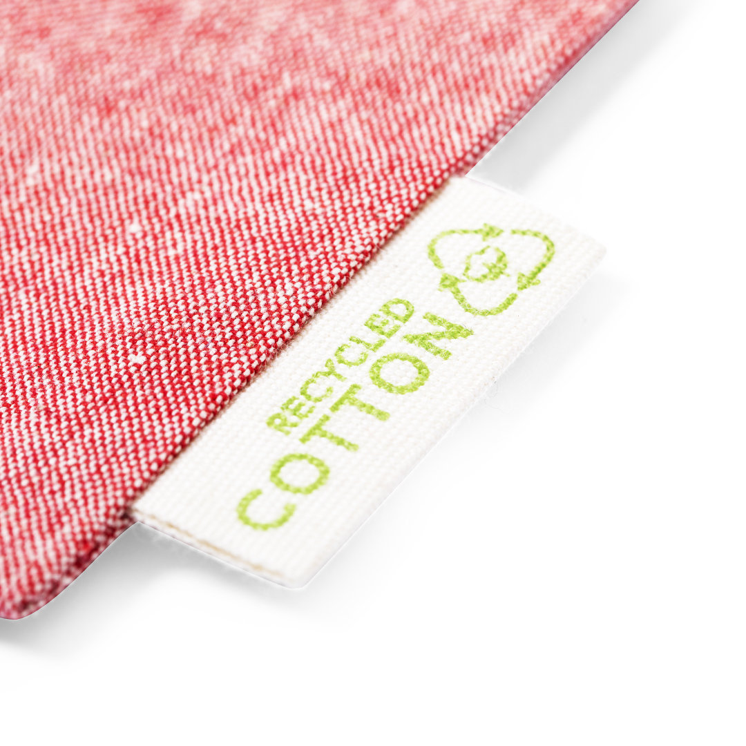 Neceser personalizado Halgar de algodón reciclado con distintivo