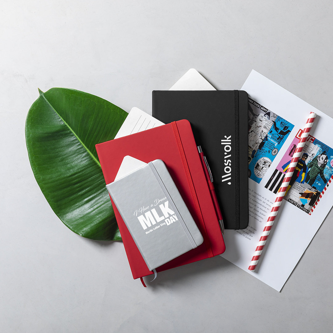 Bloc personalizado Set Robin polipiel con bolígrafo de aluminio acabado goma - Oficina - Regalo Promocional Personalizado - imagen 4