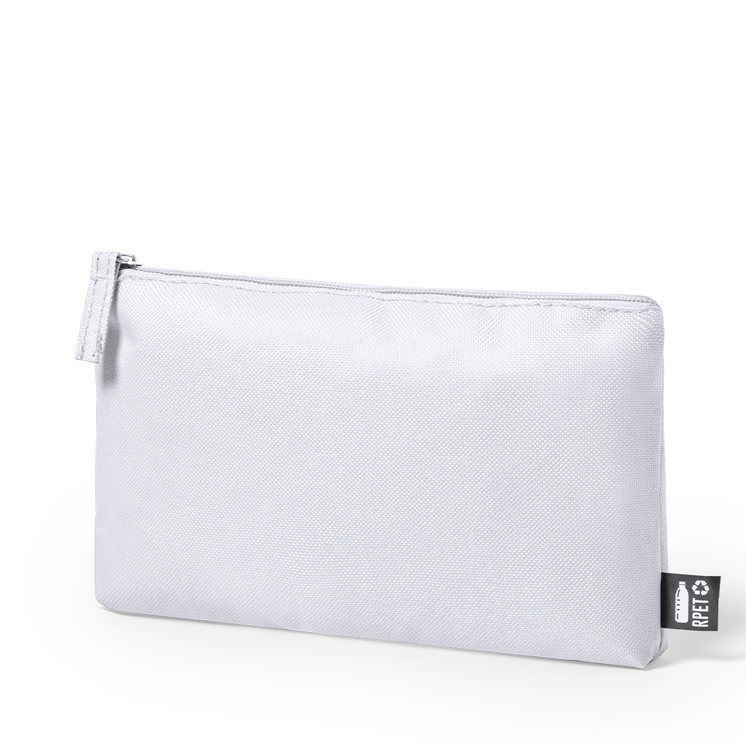 Neceser personalizado Akilax de 600D RPET con distintivo reciclado - Viaje - Regalo Promocional Personalizado
