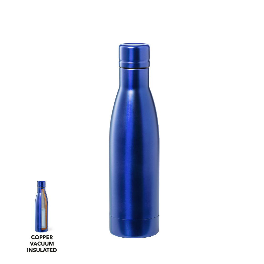 Bidón personalizado Térmico Kungel de 500ml con aislamiento de cobre al vacío metalizado - Termos personalizados - Regalo Promocional Personalizado