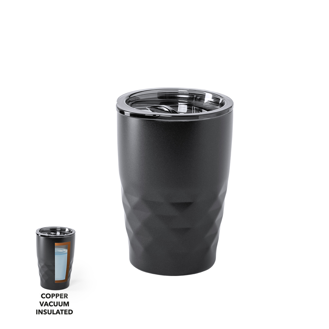 Vaso térmico personalizado Blur de acero con aislamiento de cobre de 350ml - Termos personalizados - Regalo Promocional Personalizado