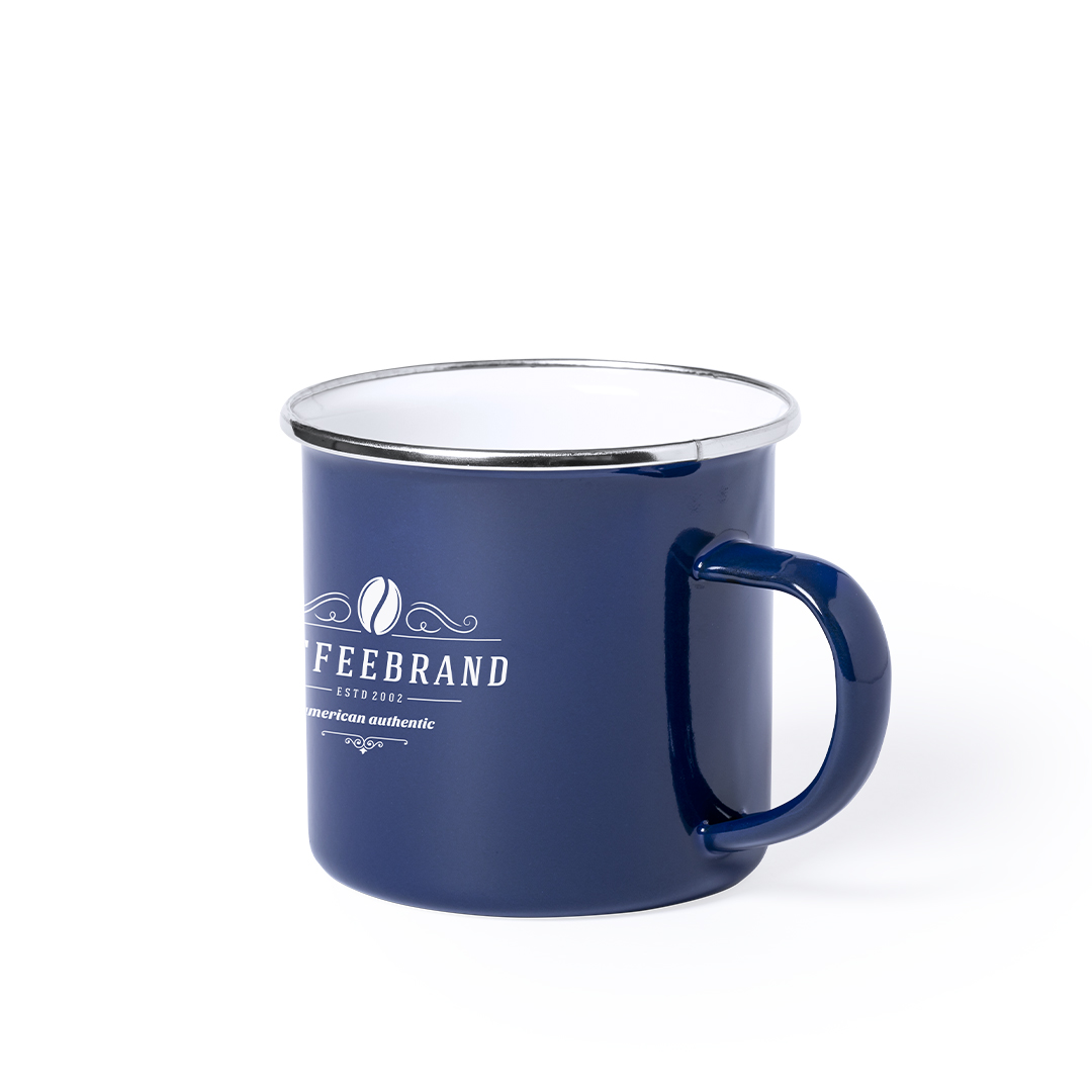 Taza metálica personalizada Kirpal vintage de 380ml con imperfecciones - Tazas y vasos personalizados - Regalo Promocional Personalizado