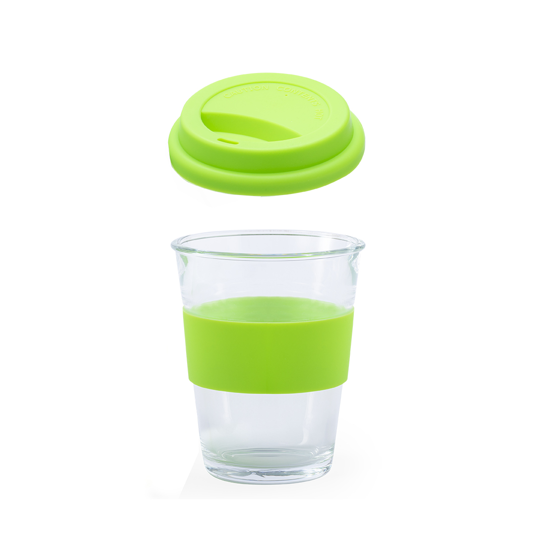 Vaso de cristal con tira antiquemaduras personalizado Durnox de 350ml - Tazas y vasos personalizados - Regalo Promocional Personalizado - imagen 4