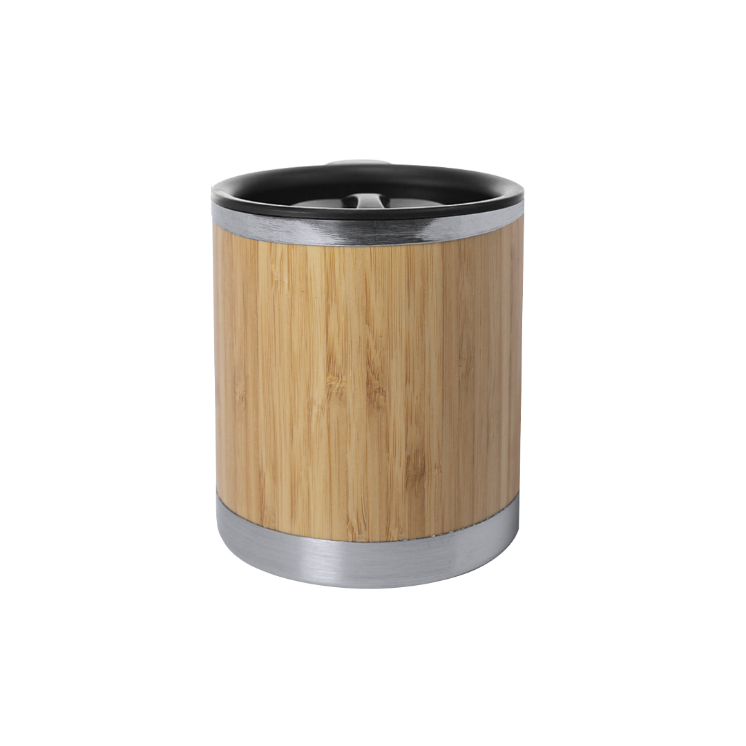 Vaso térmico personalizado Lubon de bambú y acero inox de 300ml - Tazas y vasos personalizados - Regalo Promocional Personalizado - imagen 5
