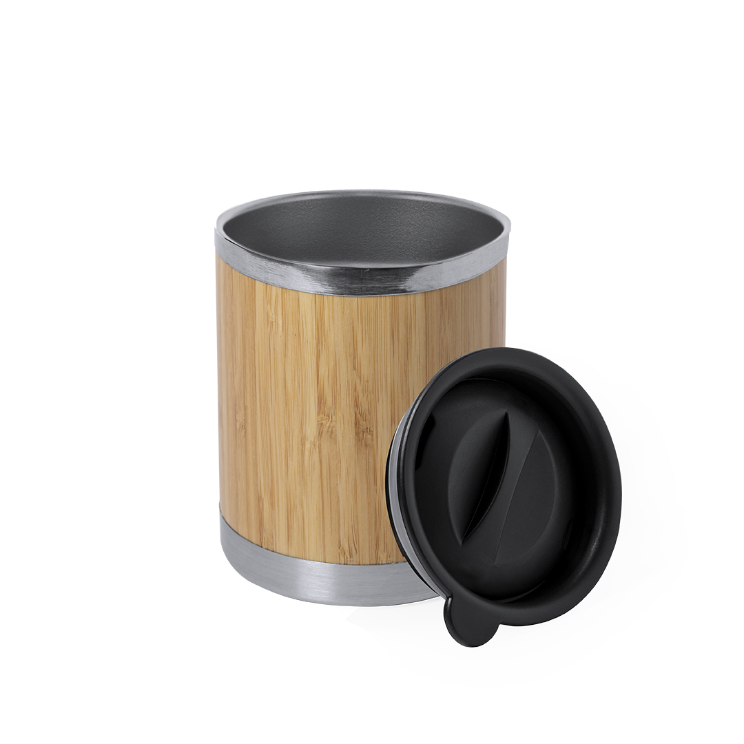 Vaso térmico personalizado Lubon de bambú y acero inox de 300ml - Tazas y vasos personalizados - Regalo Promocional Personalizado - imagen 8