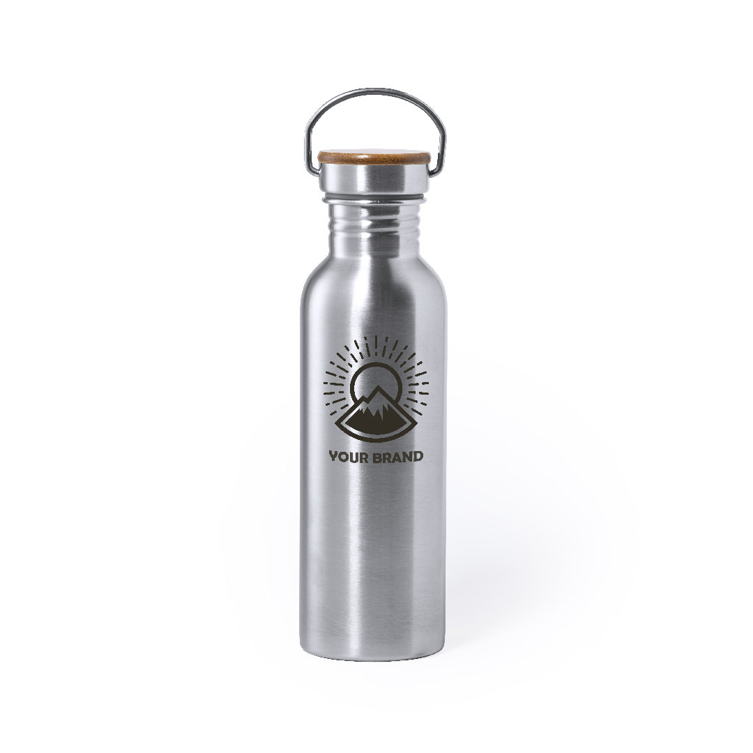Bidón personalizado Rangler 800ml acero inox bambú