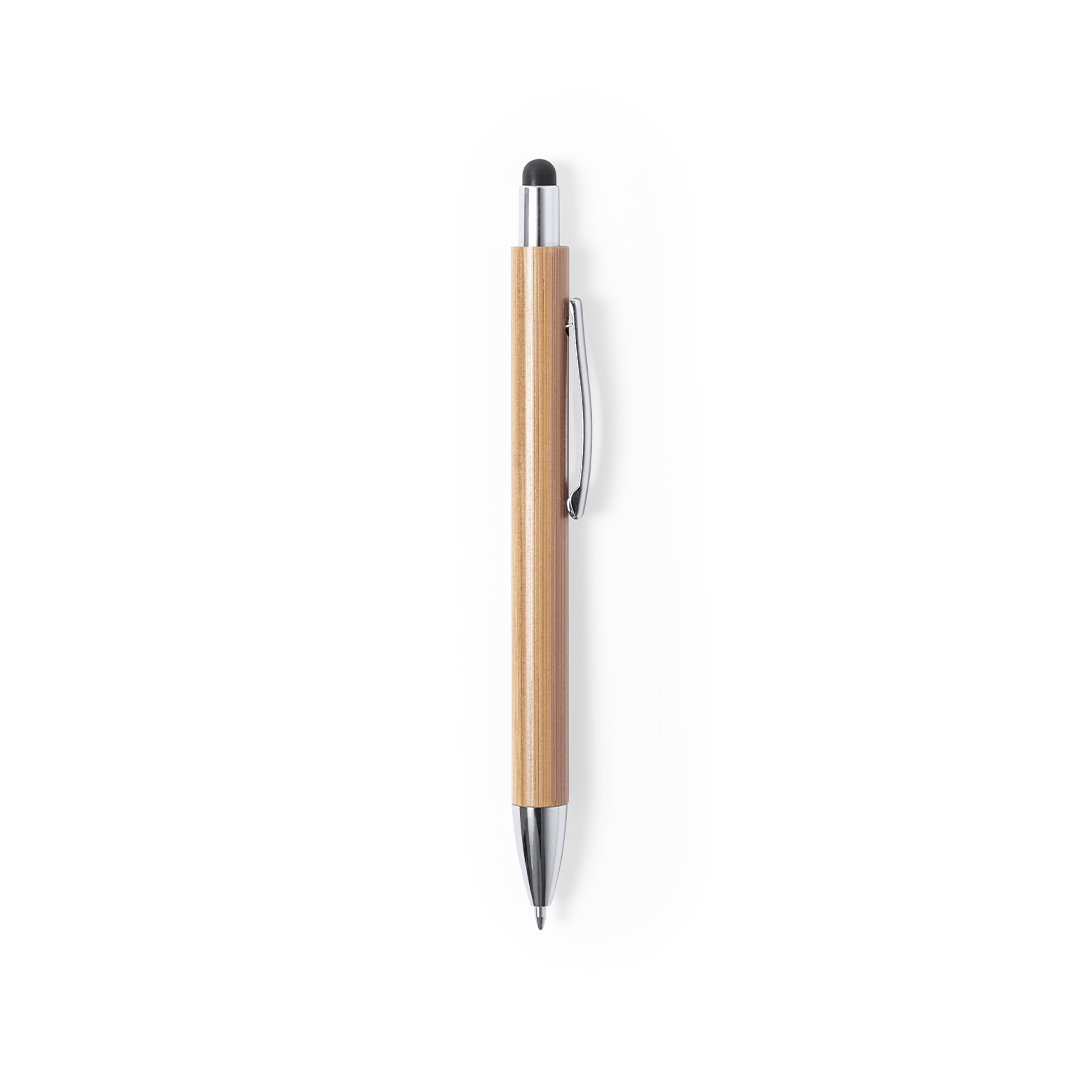 Bolígrafo puntero personalizado Zharu de bambú natural - Oficina - Regalo Promocional Personalizado - vista alternativa