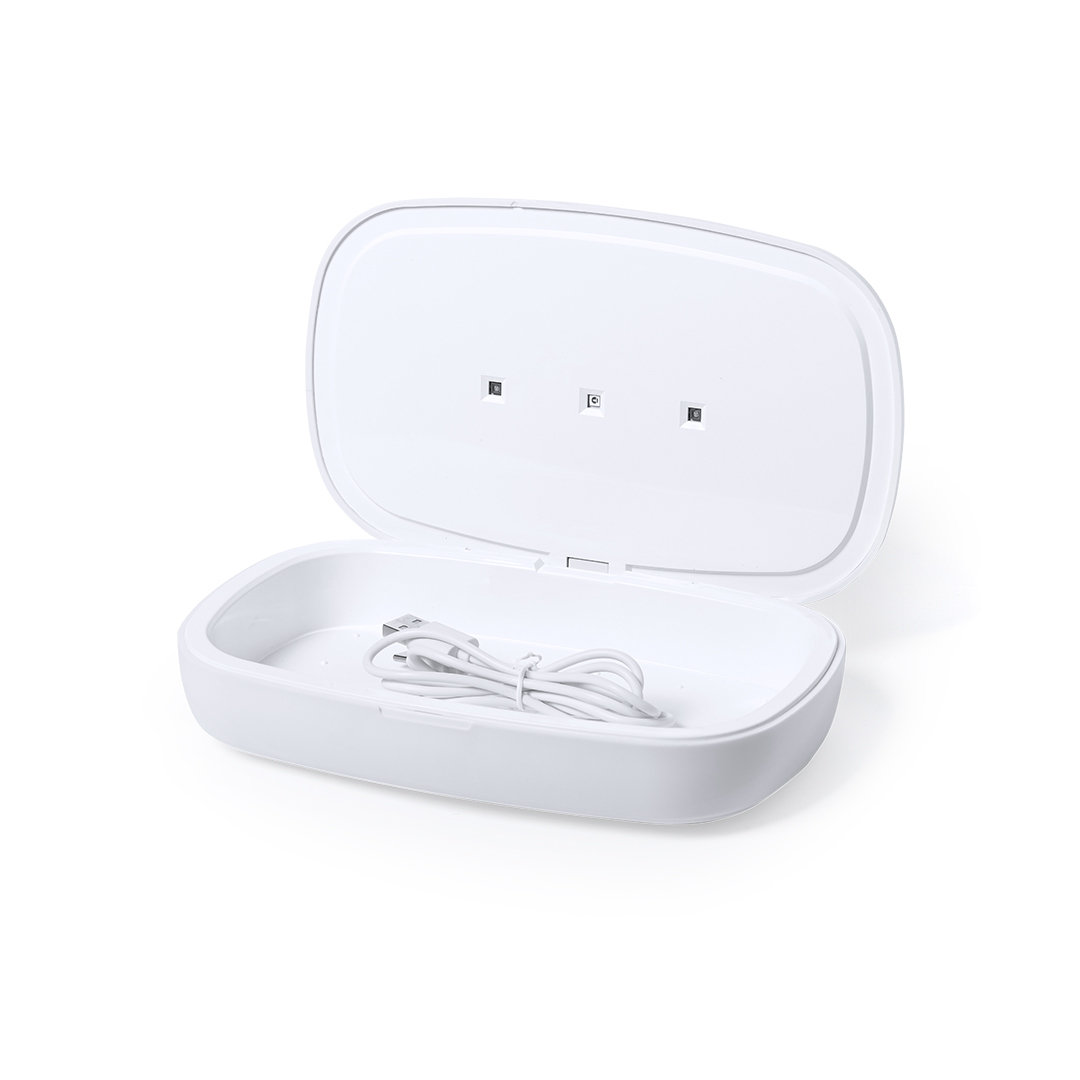 Caja esterilizadora personalizada UV Strey con base de bambú - Tecnología - Regalo Promocional Personalizado - imagen 4