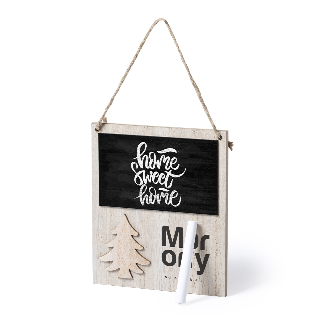 Adorno Carrigan navideños con forma de pequeña pizarra - Imanes personalizados - Regalo Promocional Personalizado