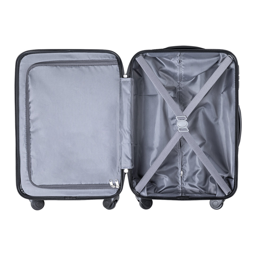 Trolley de cabina personalizado Dacrux RPET con 4 ruedas y TSA - Viaje - Regalo Promocional Personalizado - imagen 4