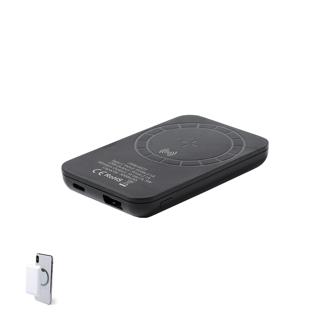 Power Bank personalizado Vekmar magnético compacto de 5000mAh - Tecnología - Regalo Promocional Personalizado
