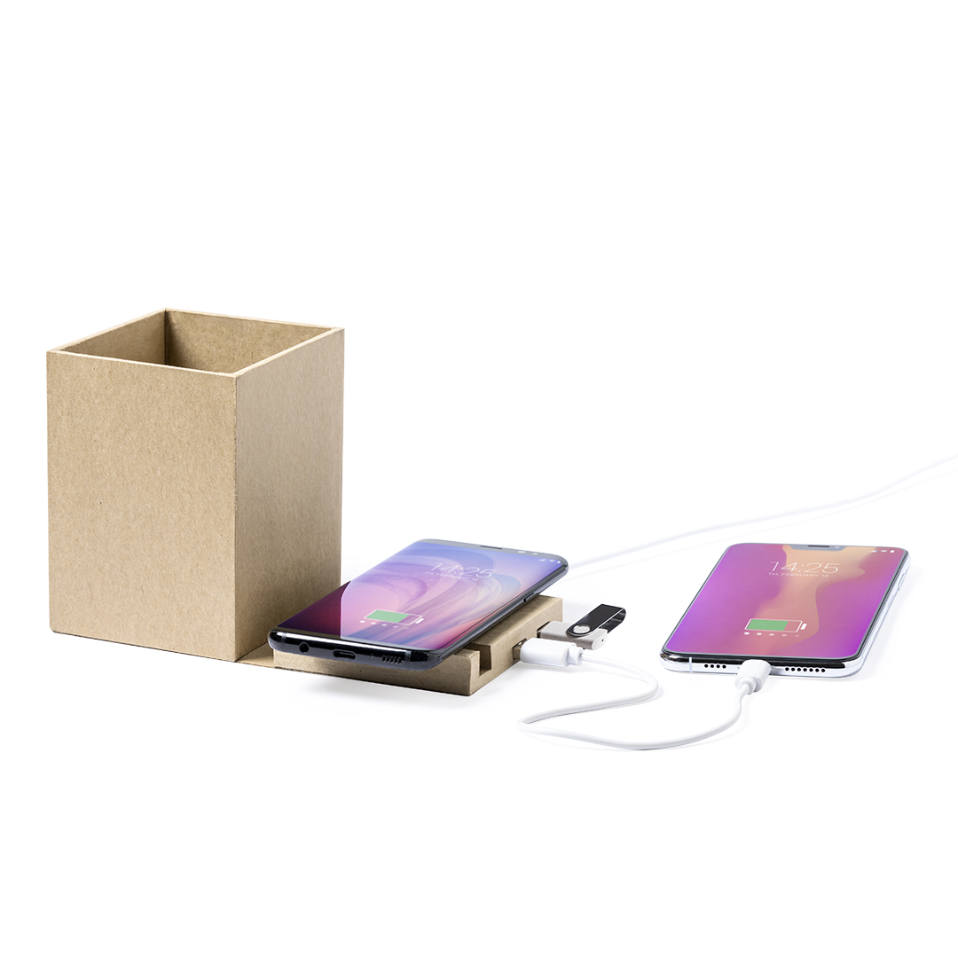 Lapicero multifunción personalizado Sondur de cartón reciclado con cargador - Tecnología - Regalo Promocional Personalizado - vista alternativa