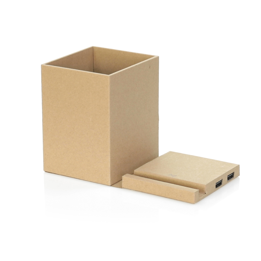 Lapicero multifunción personalizado Sondur de cartón reciclado con cargador - Tecnología - Regalo Promocional Personalizado - imagen 4