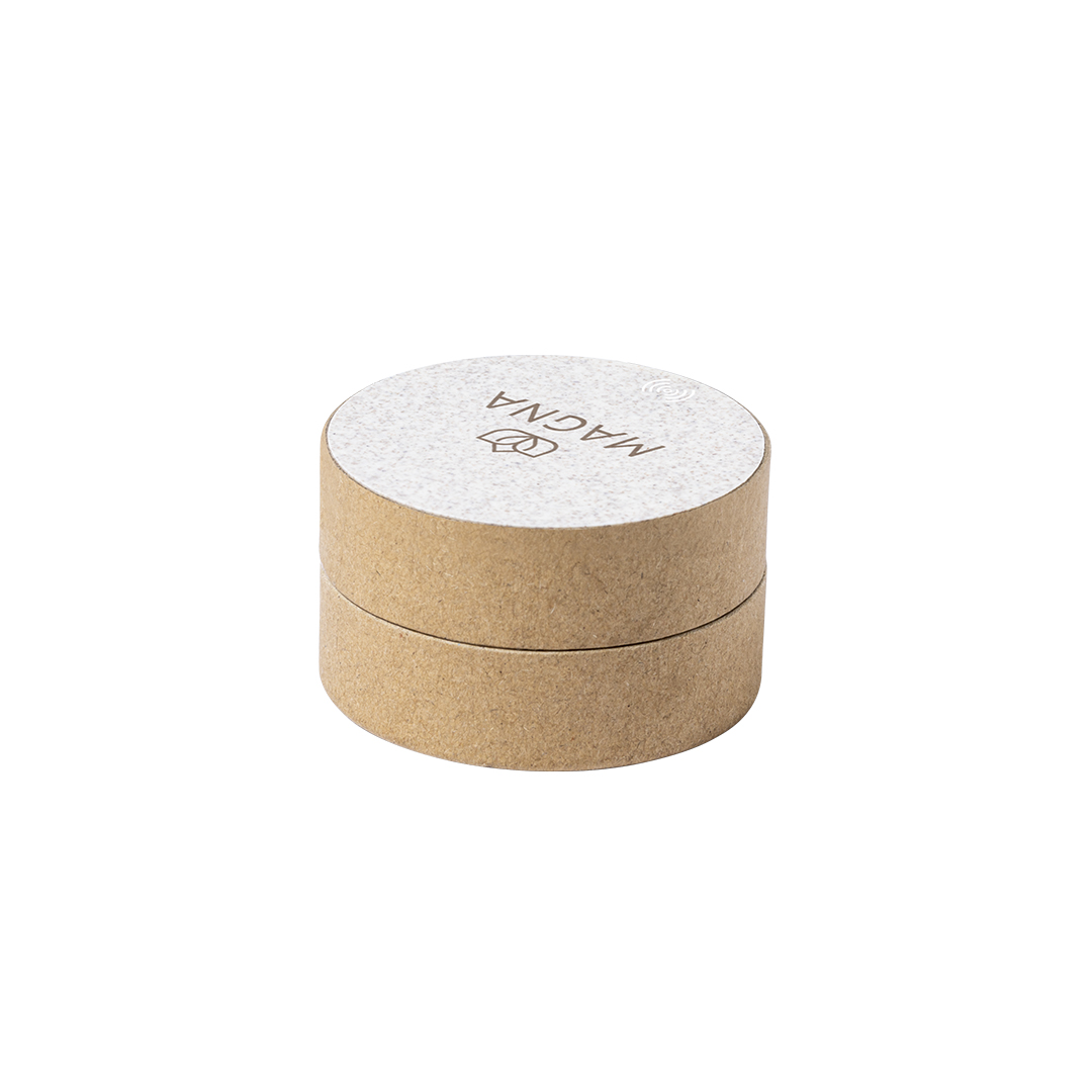 Cargador personalizado Brotox inalámbrico de cartón reciclado y caña de trigo - Tecnología - Regalo Promocional Personalizado - vista alternativa