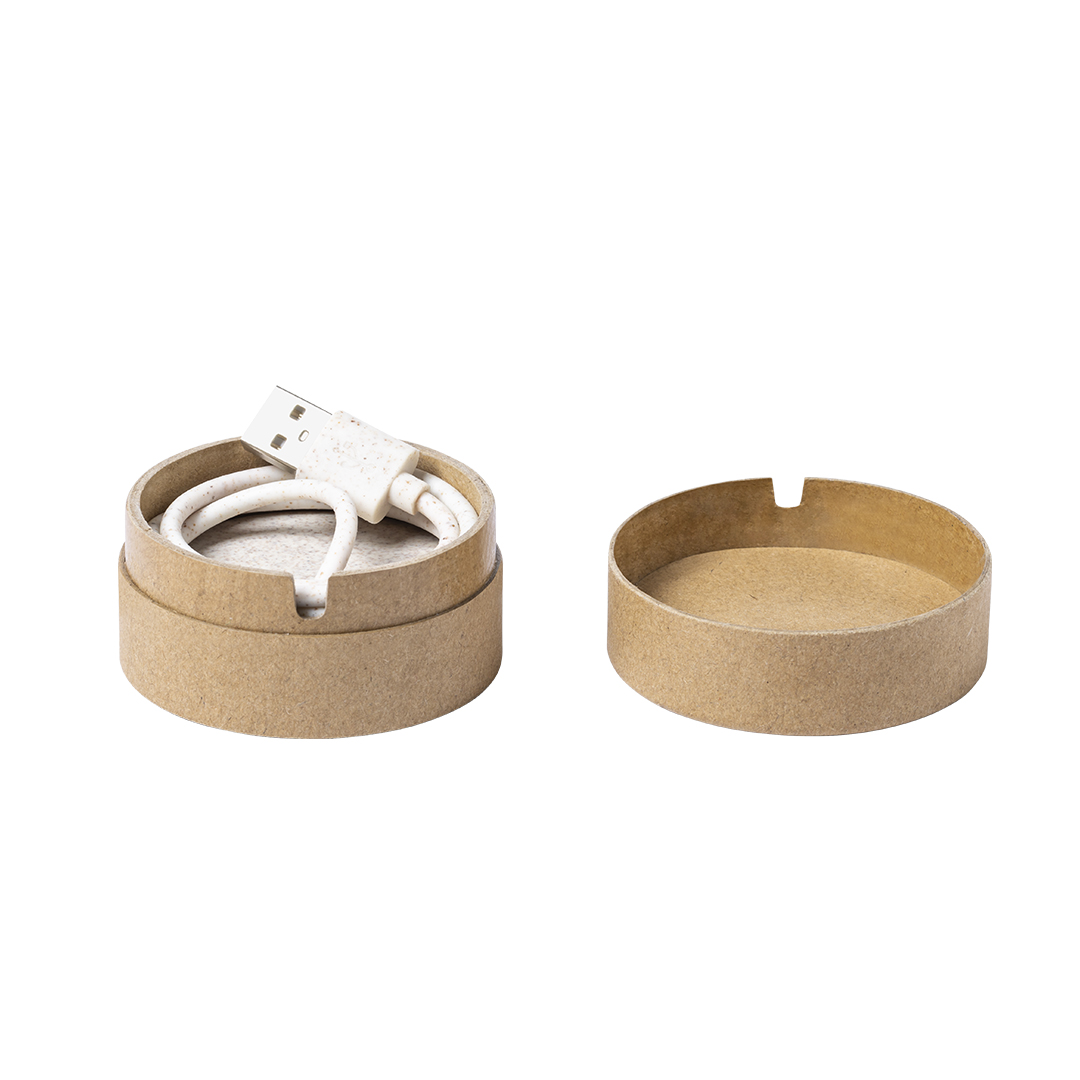 Cargador personalizado Brotox inalámbrico de cartón reciclado y caña de trigo - Tecnología - Regalo Promocional Personalizado - imagen 3