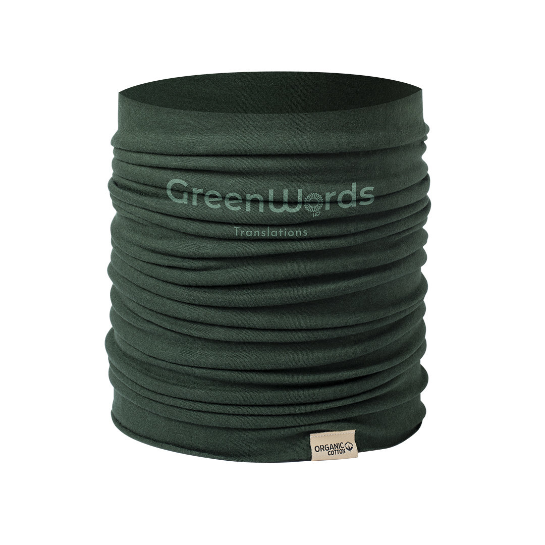 Braga personalizada Omega de algodón orgánico con cultivo sostenible