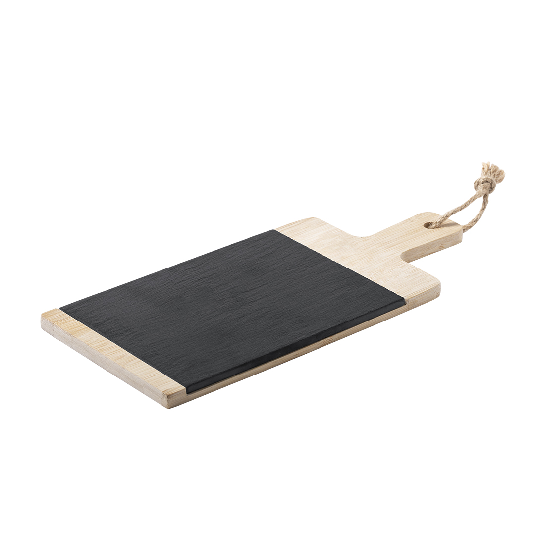 Tabla personalizada Sisim de bambú y pizarra combinados - Tablas de corte - Regalo Promocional Personalizado