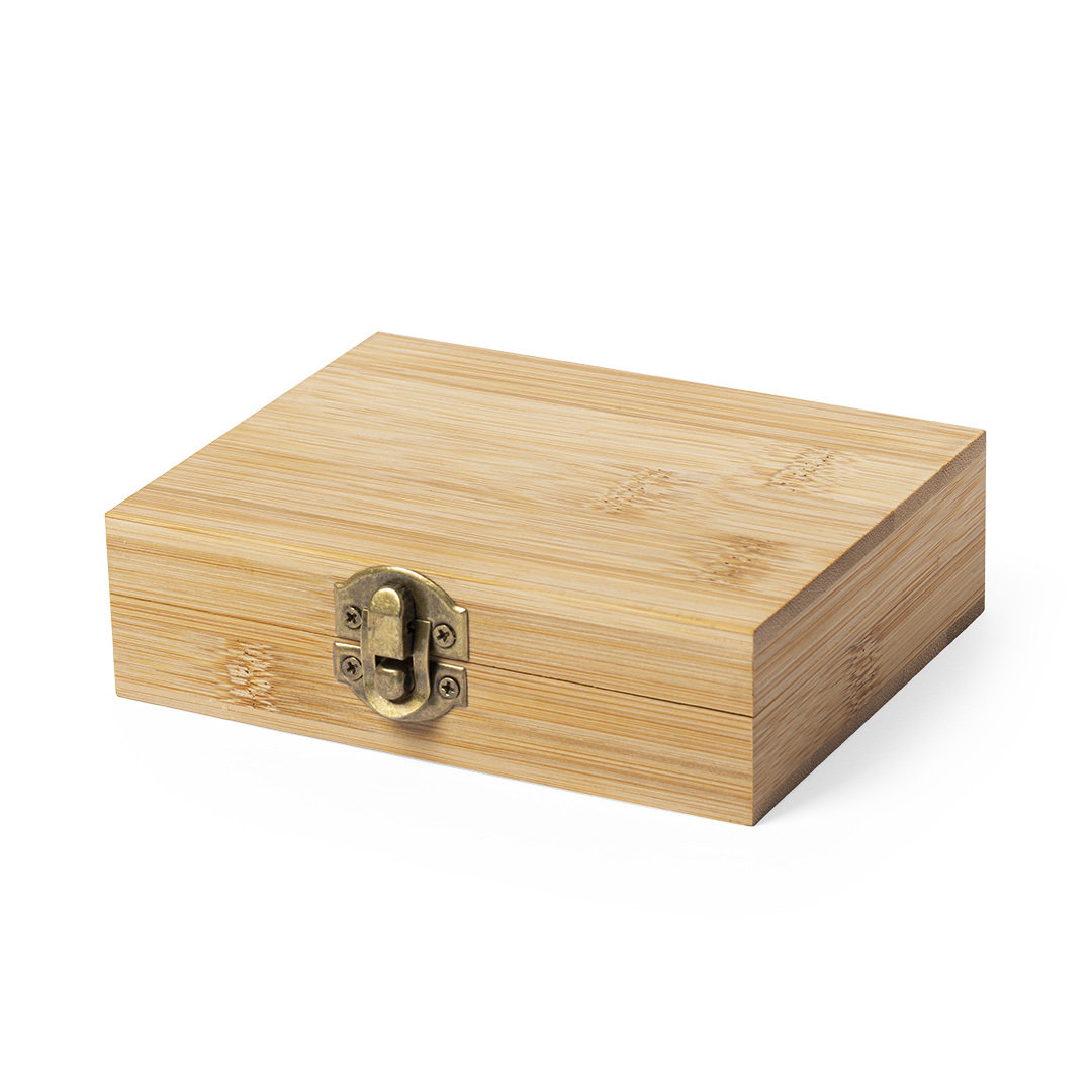 Set personalizado Cubitos Holier de esteatita con pinzas y estuche bambú - Packs de regalo personalizado - Regalo Promocional Personalizado - vista alternativa