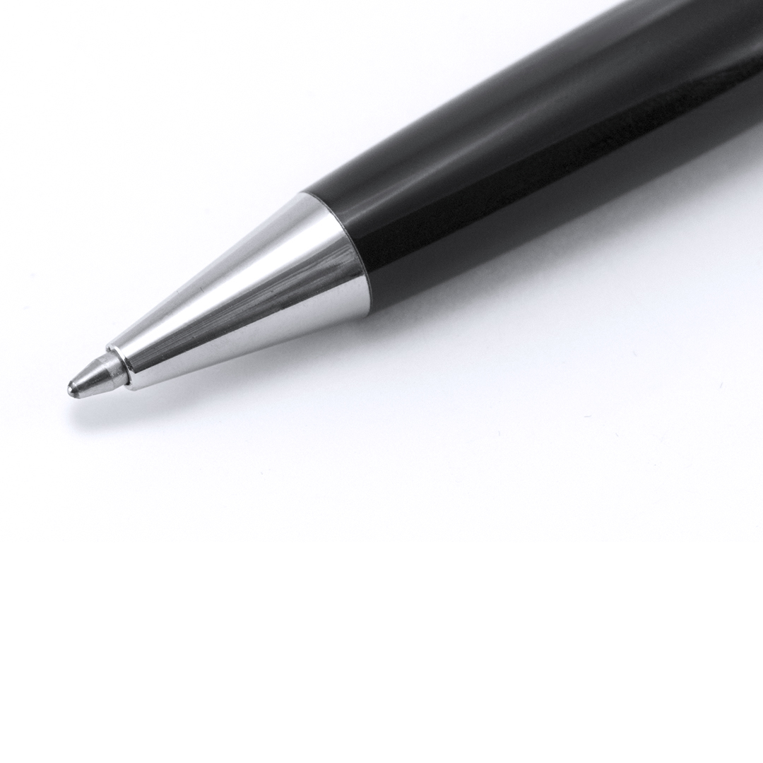 Bolígrafo personalizado Antonio Miró Dayo bicolor negro con estuche