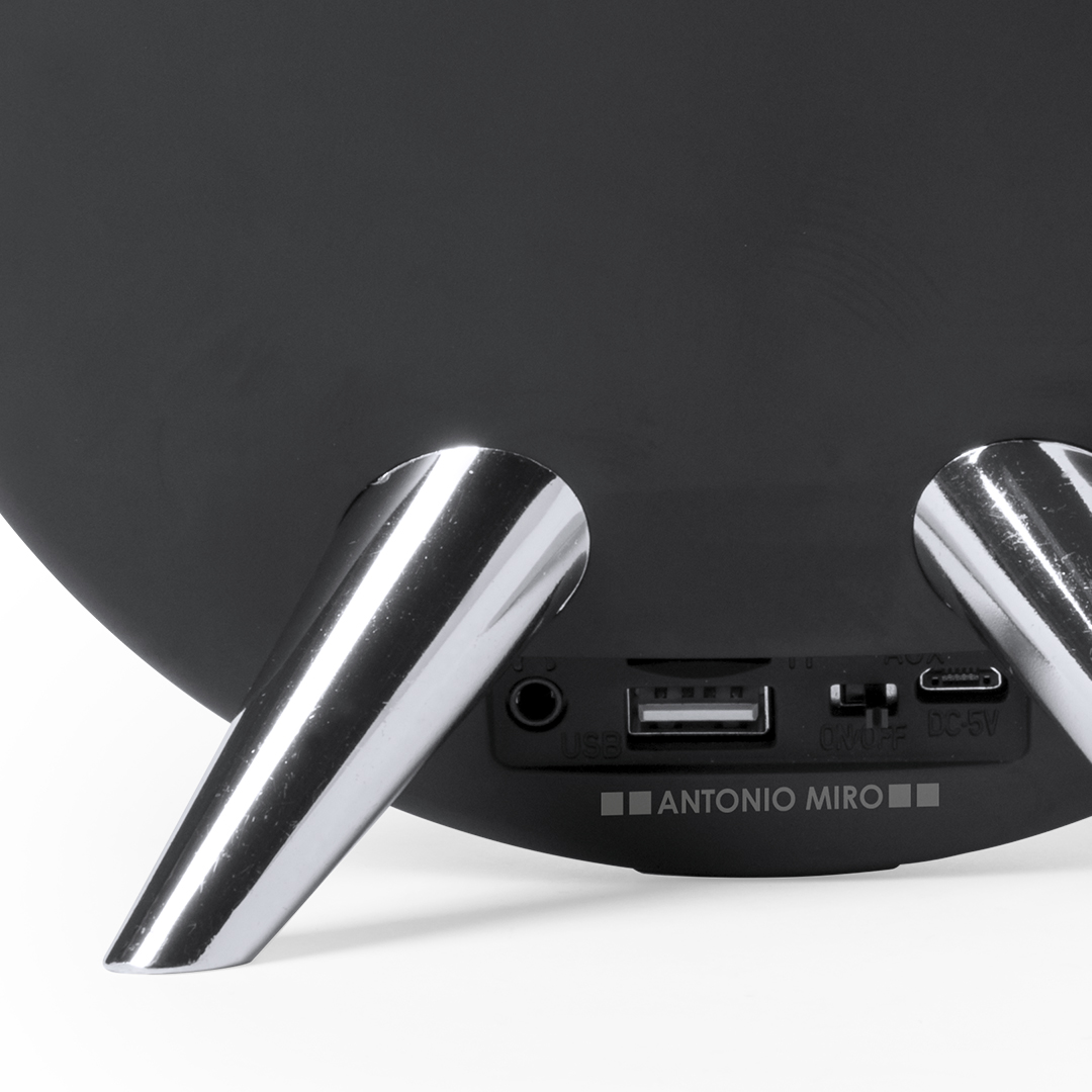 Altavoz Holsux circular 8W con acabado plateado - Tecnología - Regalo Promocional Personalizado - vista alternativa