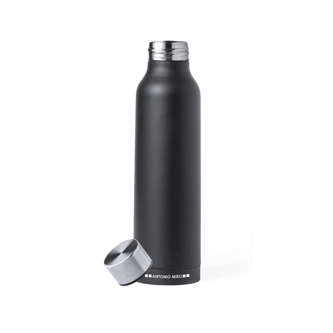 Bidón personalizado Térmico Thomson de 500ml Antonio Miró en negro satinado con tapón cromado - Termos personalizados - Regalo Promocional Personalizado - vista alternativa