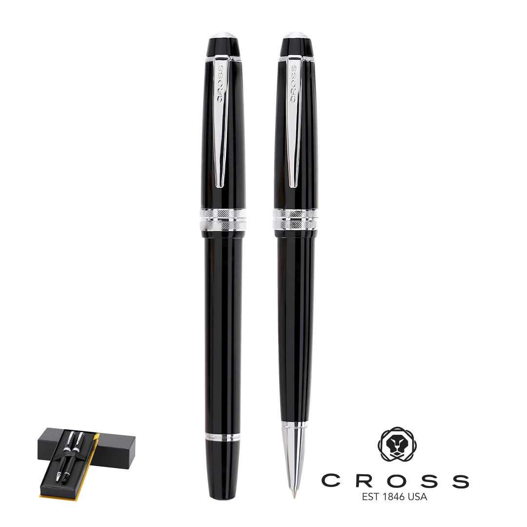 Set personalizado Bailey Light Cross con bolígrafo y roller metálico - Set de escritura personalizados - Regalo Promocional Personalizado