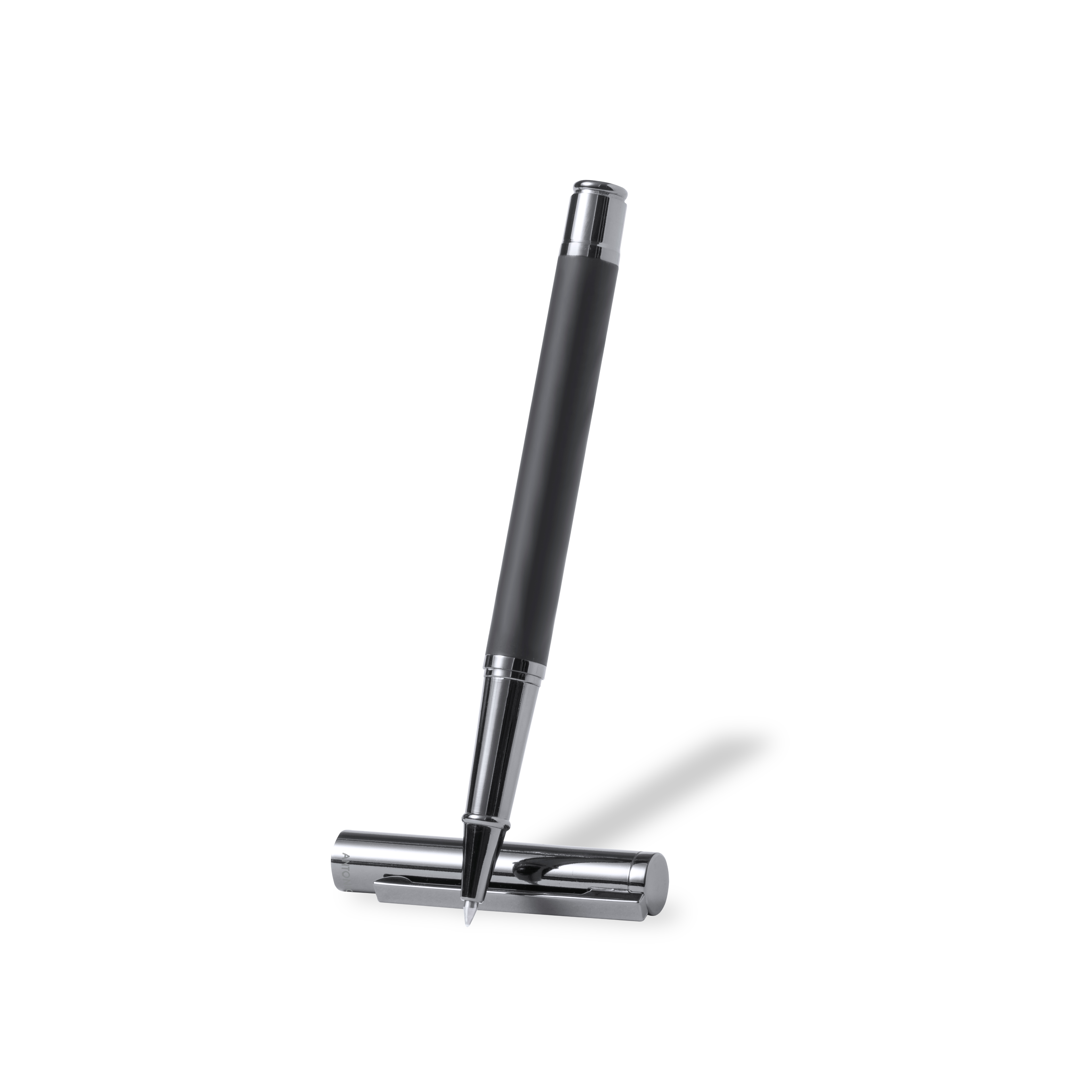 Roller personalizado Fakul de Antonio Miró metal negro mate con cromado - Rollers personalizados - Regalo Promocional Personalizado - imagen 3