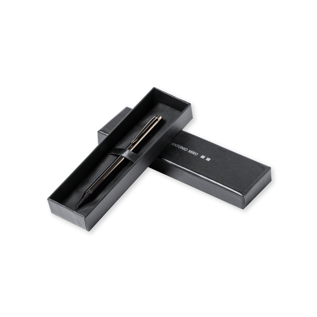 Bolígrafo personalizado Antonio Miró Gordon metálico con caja negra - Set de escritura personalizados - Regalo Promocional Personalizado - imagen 8