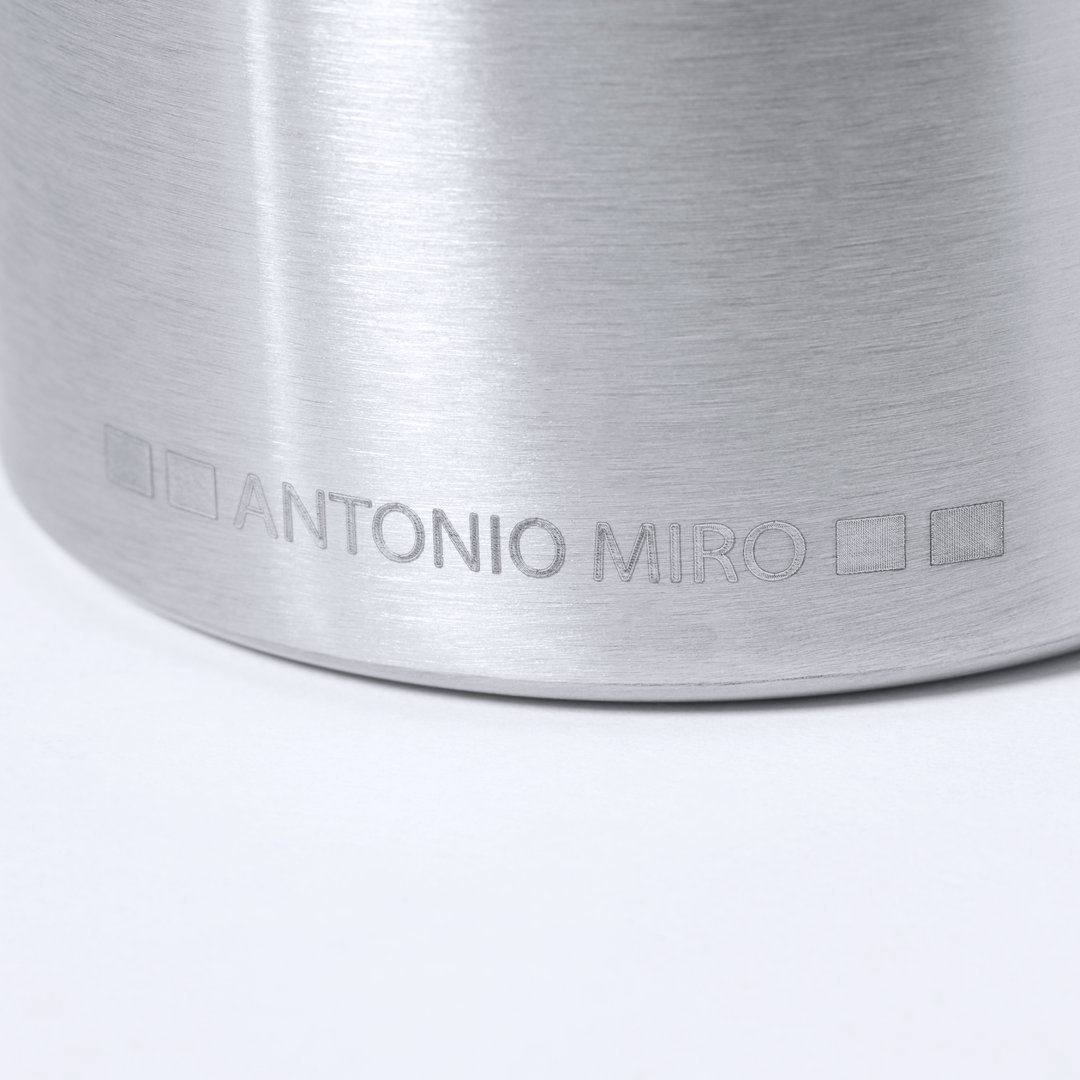 Bidón personalizado Térmico Xegaz de 650ml Antonio Miró satinado con cinta de silicona - Termos personalizados - Regalo Promocional Personalizado - vista alternativa