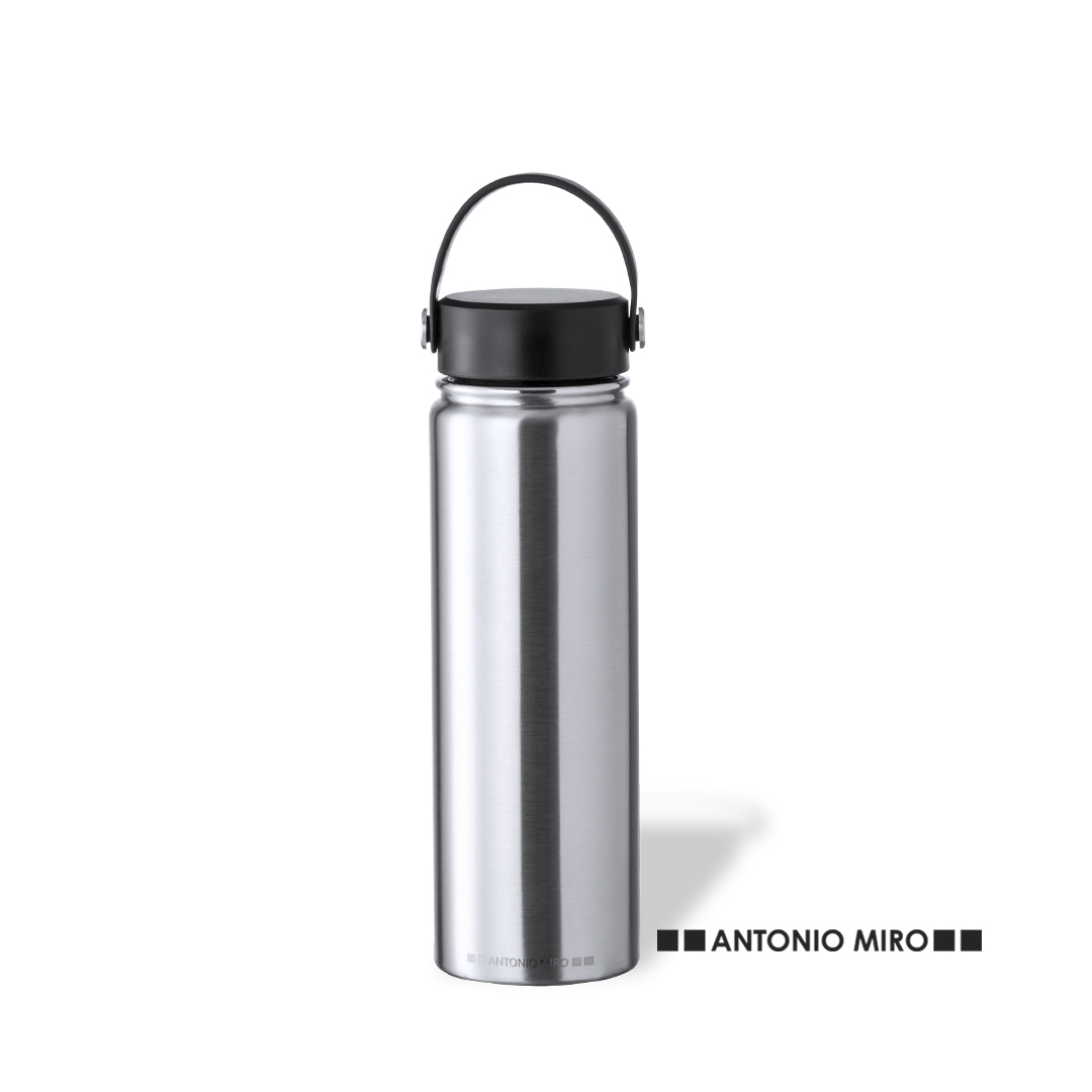 Bidón personalizado Térmico Xegaz de 650ml Antonio Miró satinado con cinta de silicona - Termos personalizados - Regalo Promocional Personalizado