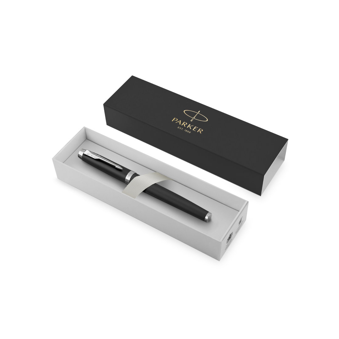 Roller personalizado IM Essential Parker metálico negro mate con cromados - Rollers personalizados - Regalo Promocional Personalizado - vista alternativa