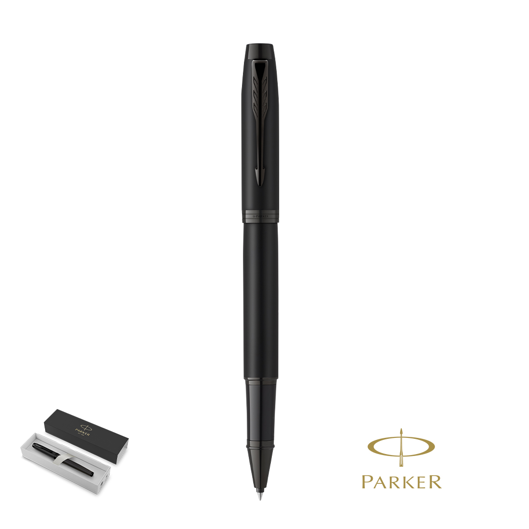 Roller personalizado IM Achromatic Parker acero inox lacado negro mate - Rollers personalizados - Regalo Promocional Personalizado