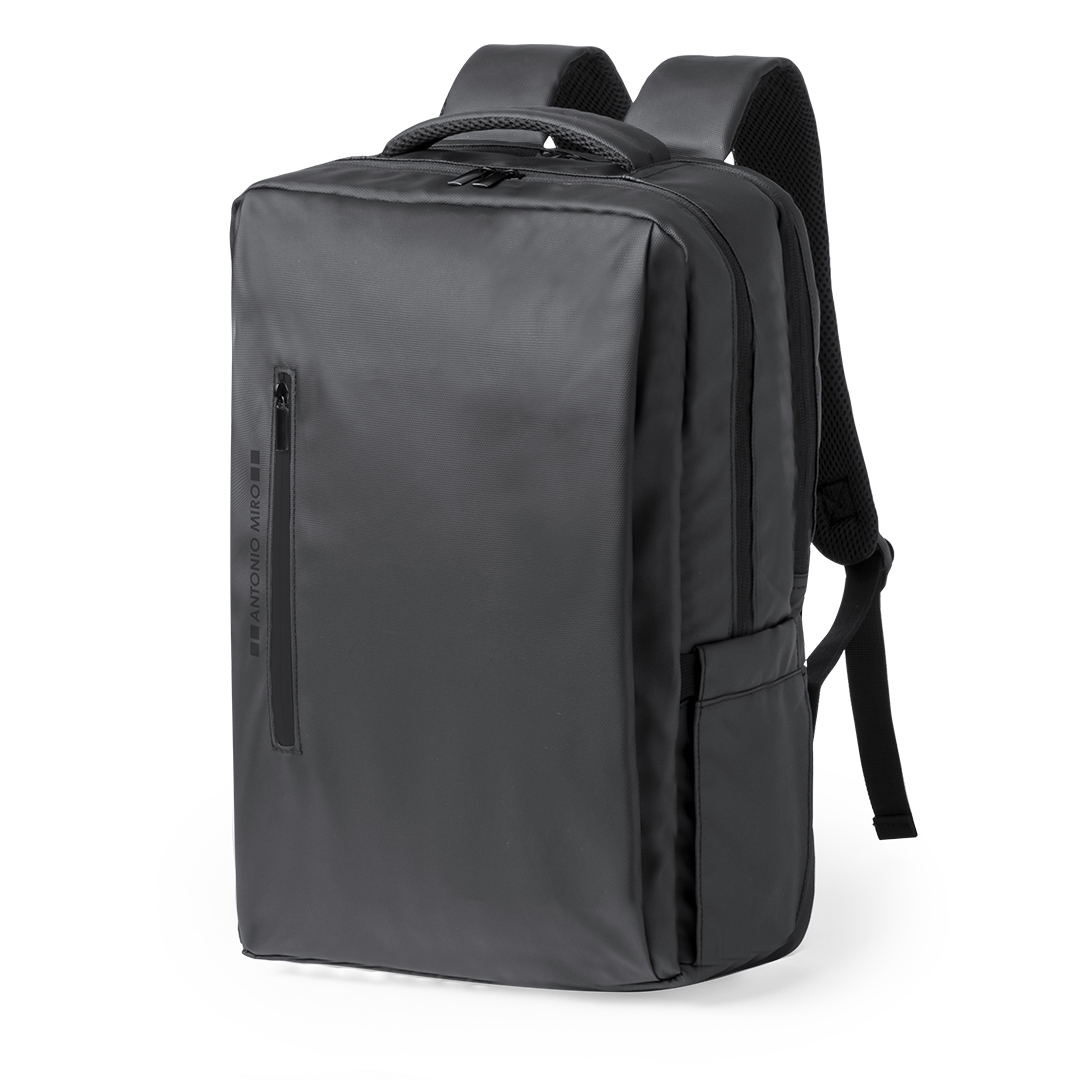 Mochila personalizada Ladian de Antonio Miró de polipiel premium con antirrobo