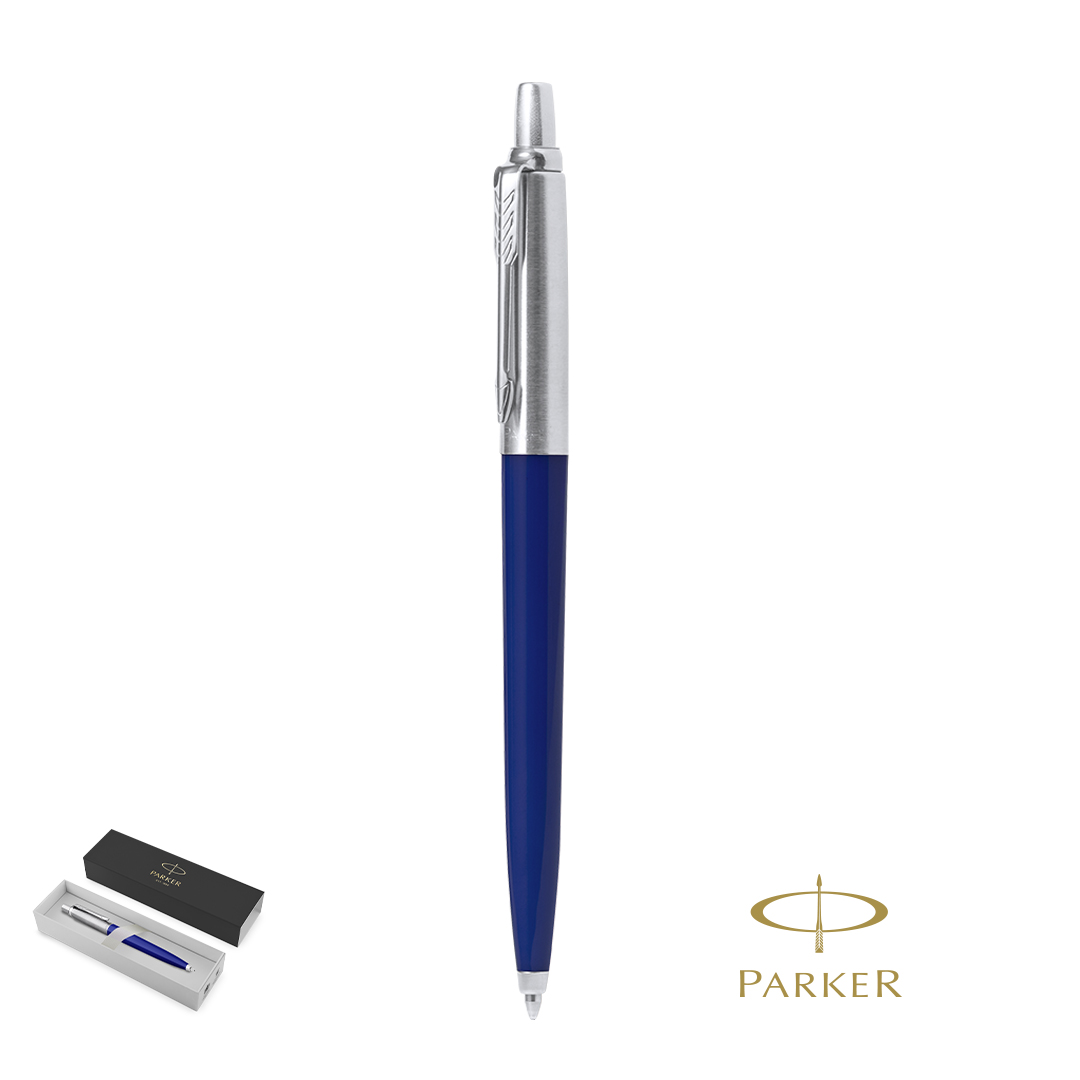 Bolígrafo personalizado Parker Jotter Recycled con RABS certificado tinta azul - Set de escritura personalizados - Regalo Promocional Personalizado