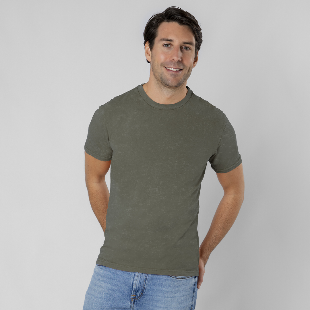 Camiseta personalizada para adulto Sury unisex con efecto lavado jeans - Ropa y accesorios - Regalo Promocional Personalizado