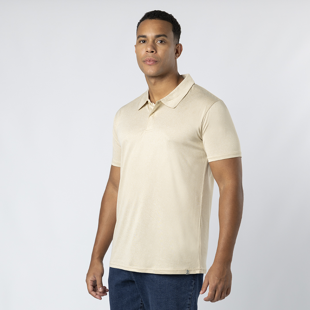 Polo personalizado adulto Troky técnico de poliéster reciclado efecto melange - Ropa y accesorios - Regalo Promocional Personalizado