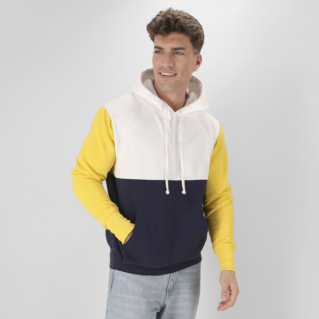 Sudadera adulto personalizada Skon tricolor con capucha - Sudaderas personalizadas - Regalo Promocional Personalizado