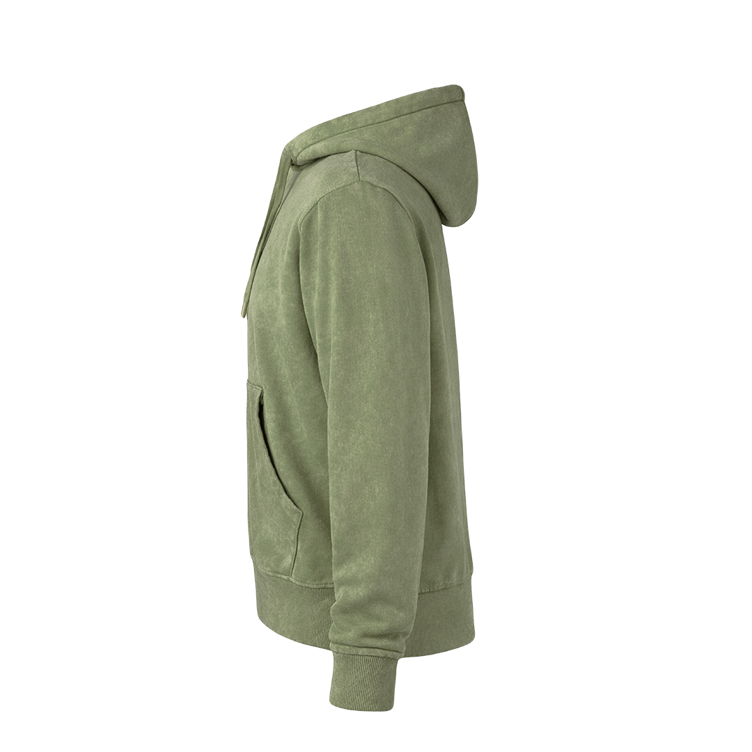 Sudadera adulto personalizada Grea con efecto lavado jeans - Sudaderas personalizadas - Regalo Promocional Personalizado - vista alternativa